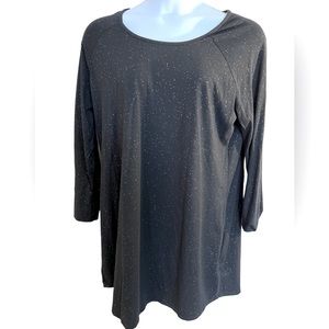 NWOT Soma Loungewear Pullover Black with Silver Specks Size XL